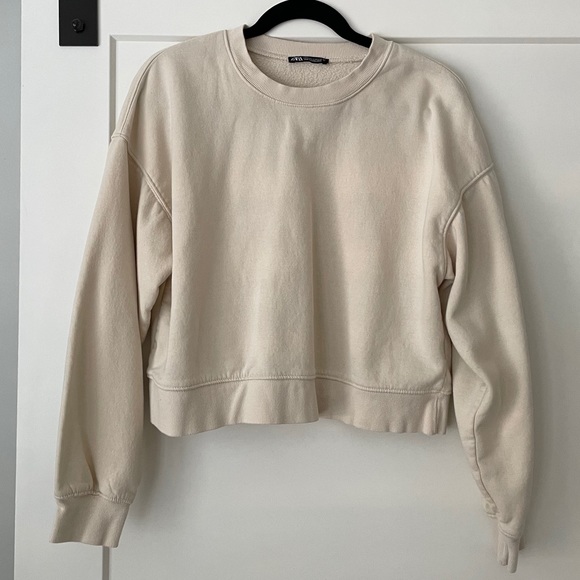 zara cropped pullover